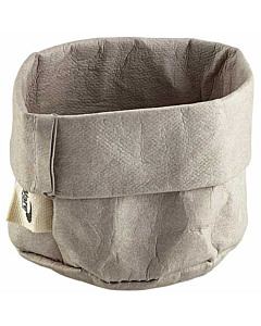 Grey Washable Paper Bag 7 Dia x 6cm (H)