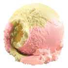 Devon Cream Rhubarb & Custard Flavour Ice Cream