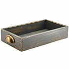 Grey Wash Acacia Wood Display Drawer GN 1/3