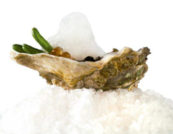 Oysters with lemon air Oysters with lemon air